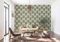 Mediterranean Sage Palm Leaf Wallpaper Wallpaper⁠
