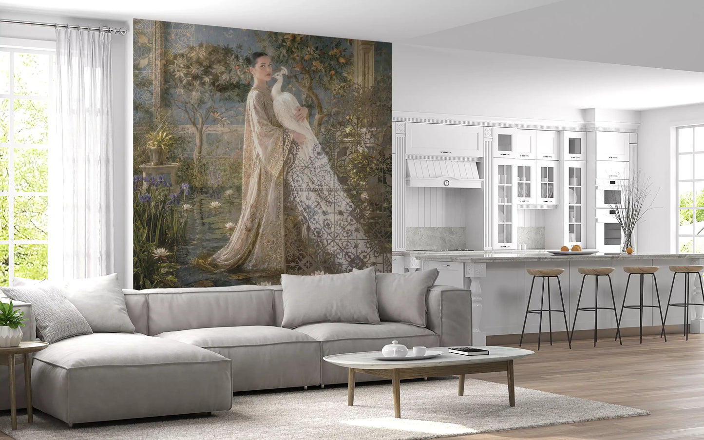 Enchanted Palace Garden Wallpaper Wall Mural