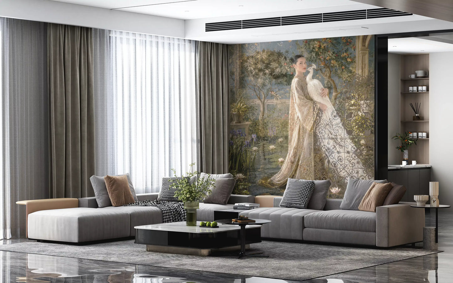 Enchanted Palace Garden Wallpaper Wall Mural