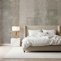 Muted Concrete Geometric Abstract Wallpaper Wall Mural