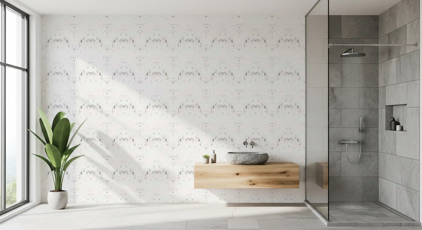 Industrial Distressed White Plaster Wallpaper Wallpaper⁠