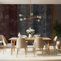 Distressed Concrete Block & Rust Stripe Wallpaper Wall Mural