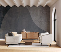Slate Arches Abstract Industrial Wall Mural