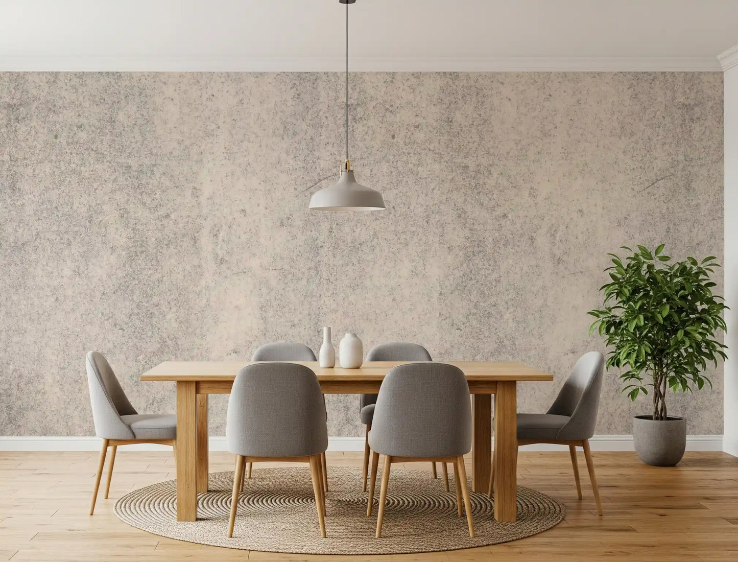 Aged Concrete Plaster Textured Wallpaper Wall Mural