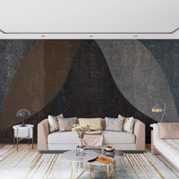 Earthy Textured Arches Abstract Wall Mural Wall Mural