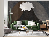Earthy Textured Arches Abstract Wall Mural Wall Mural