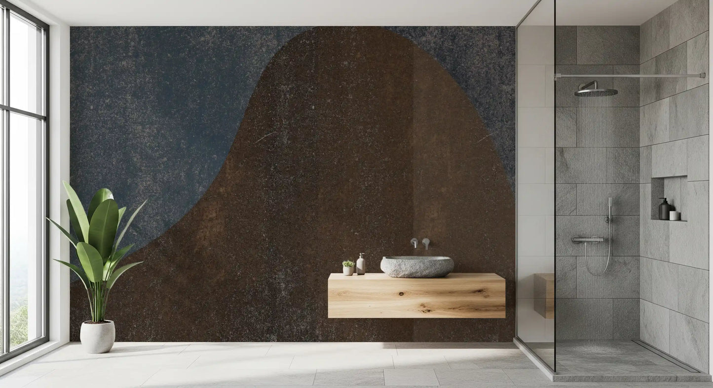Rustic Dune Abstract Slate Wallpaper Wall Mural