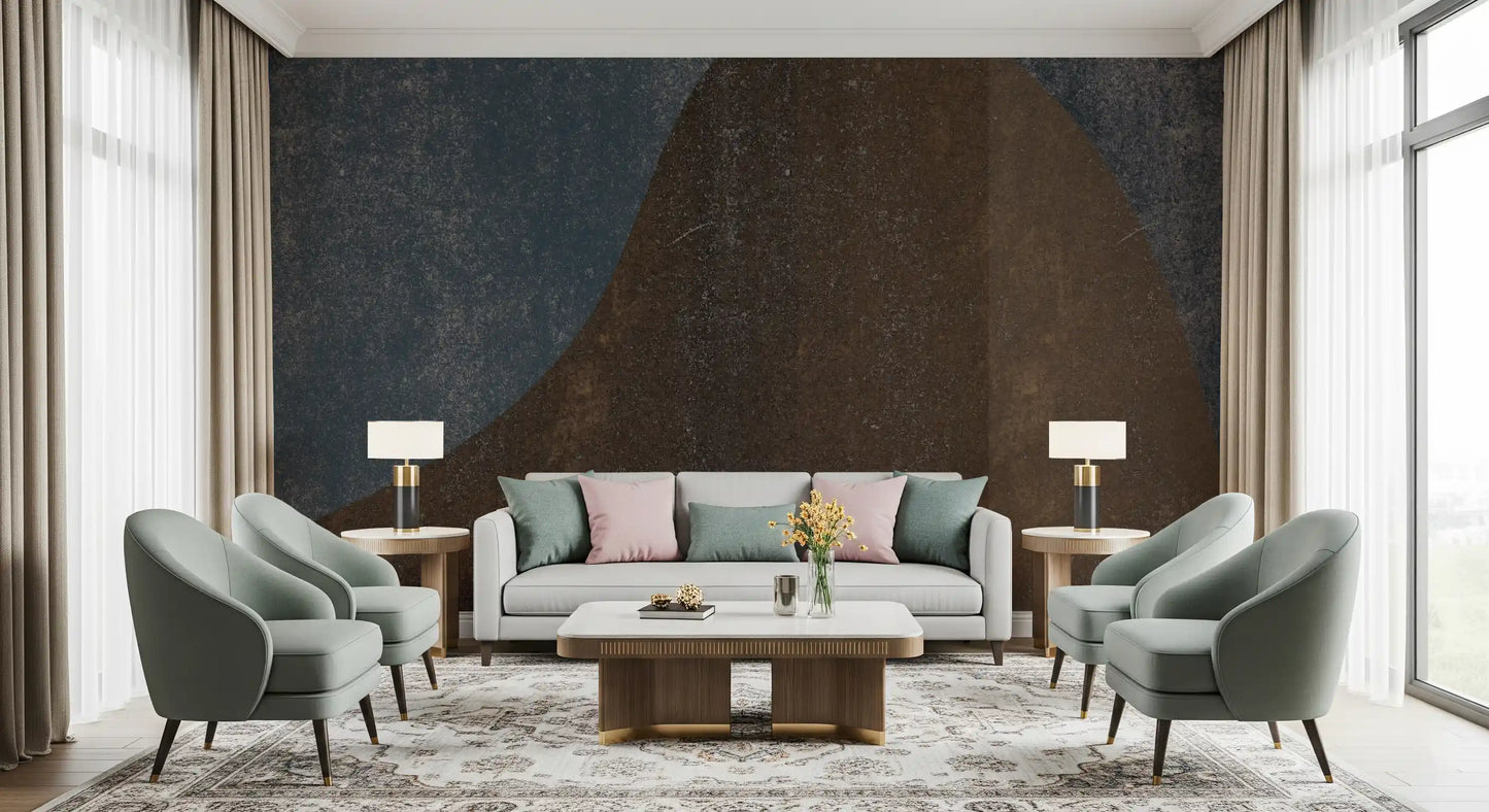 Rustic Dune Abstract Slate Wallpaper Wall Mural