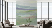Misty Lavender Meadows Wallpaper Wall Mural