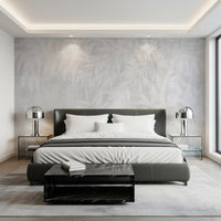 Pale Alabaster Foliage Textured Wall Mural