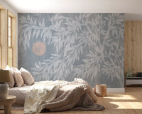Serene Bamboo and Rising Sun Wall Mural
