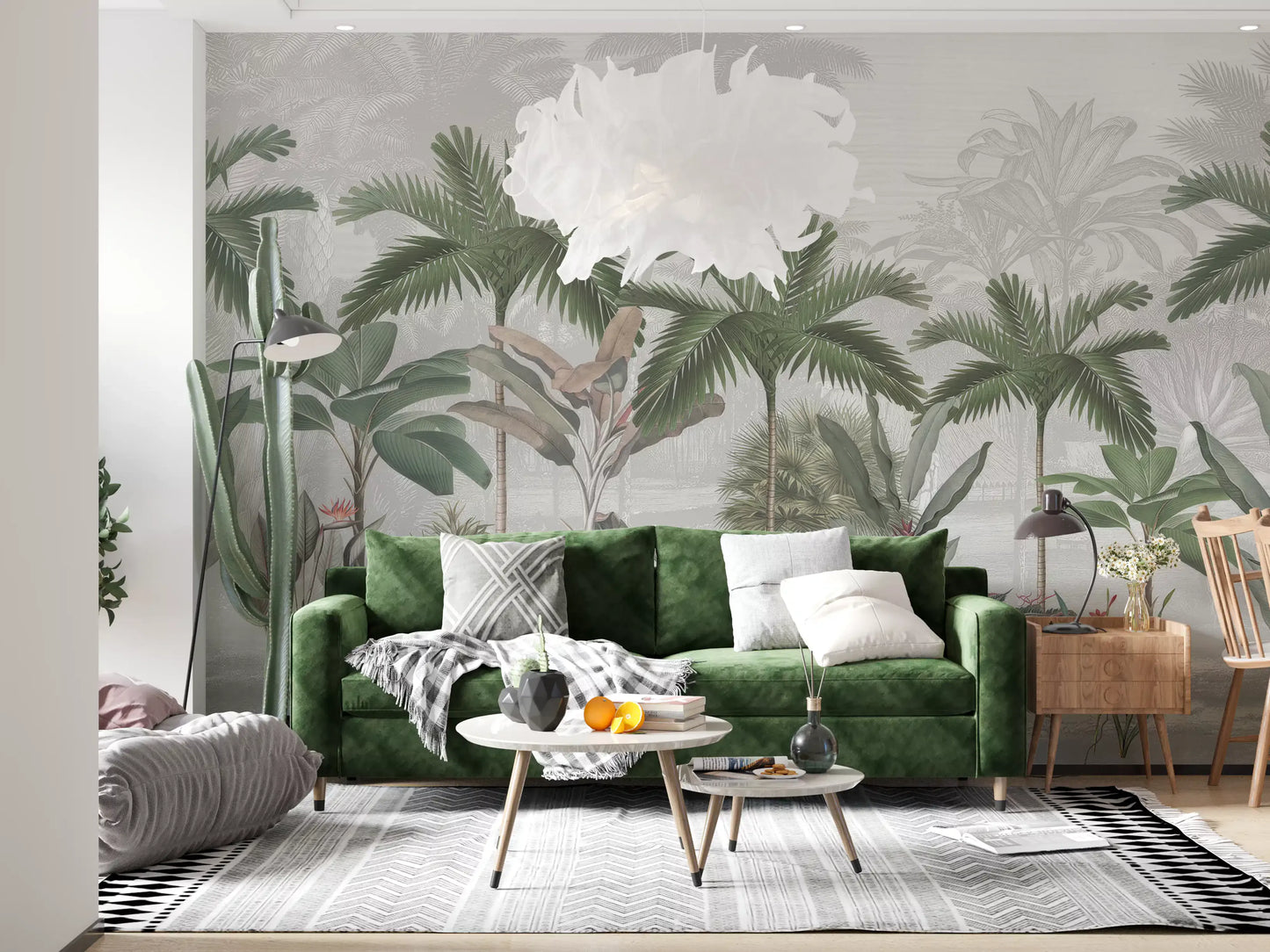 Vintage Tropical Botanical Wall Mural
