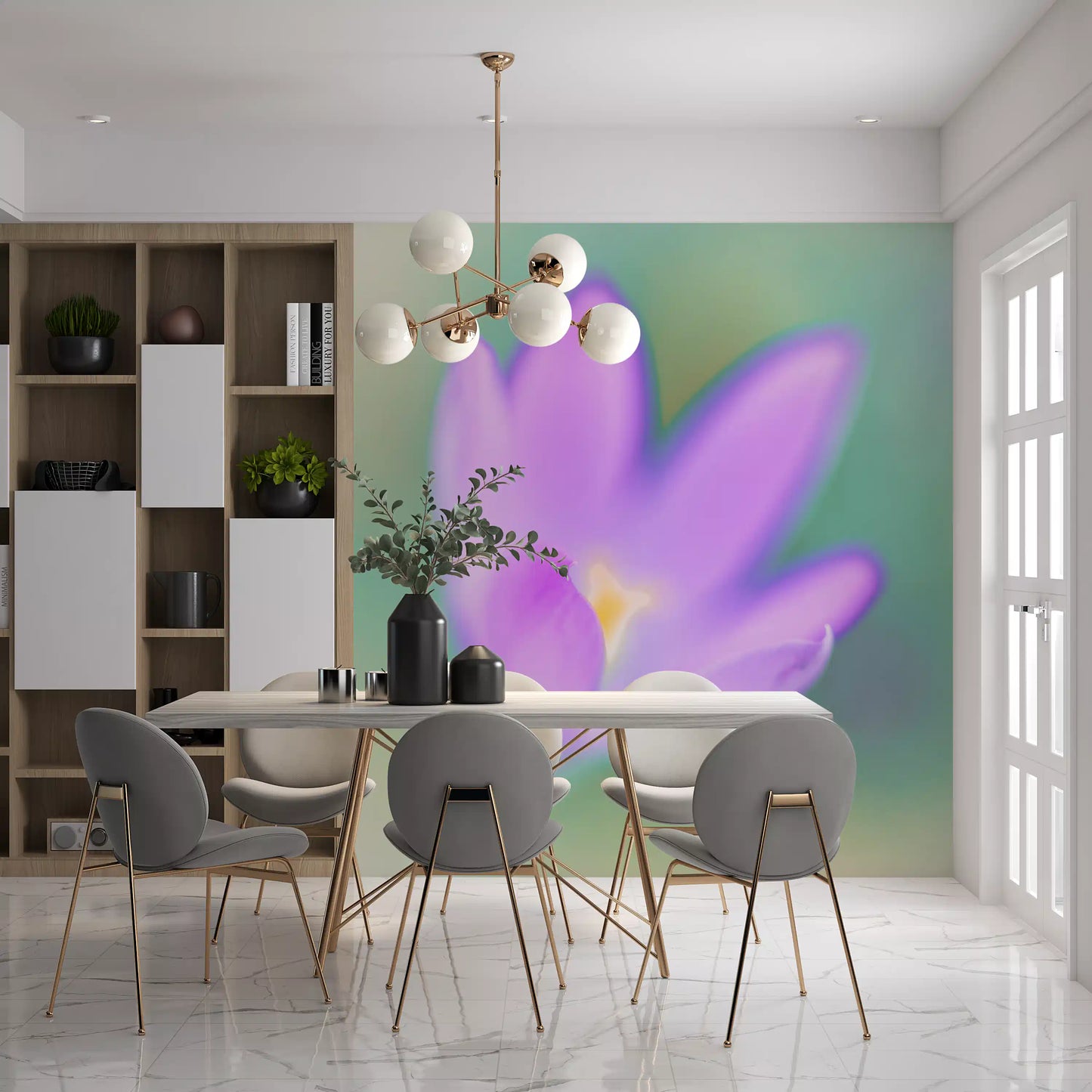 Ethereal Lavender Bloom Wall Mural