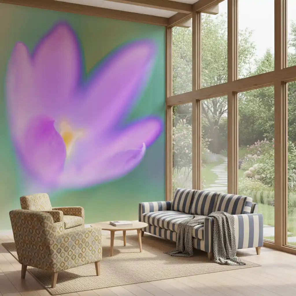 Ethereal Lavender Bloom Wall Mural