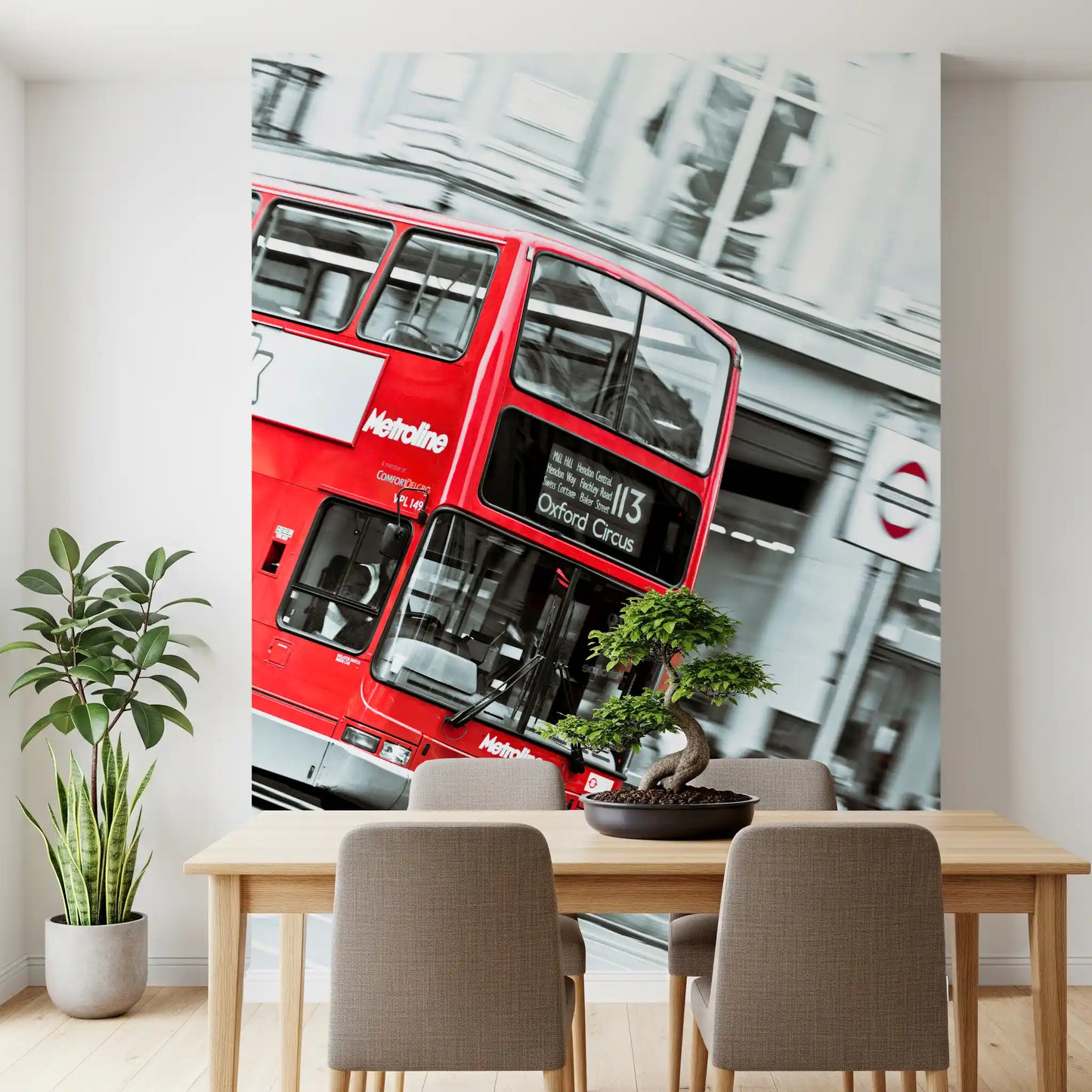 London Calling Oxford Circus Double Decker Wall Mural