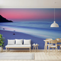 Dusk Over Serene Coastline Wall Mural