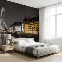 Nocturnal London Eye and County Hall Wall Mural