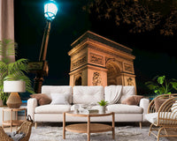 Parisian Night at Arc de Triomphe Wall Mural