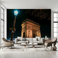 Parisian Night at Arc de Triomphe Wall Mural