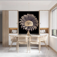 Petals of the Midnight Gerbera Wall Mural