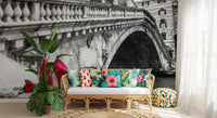 Red Stilettos and Rose on the Rialto Bridge Wall Mural