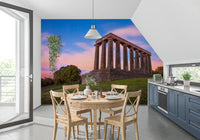Sunset Over Calton Hill Colonnade Wall Mural