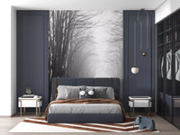 Winter Path of Whispering Trees Wall Mural
