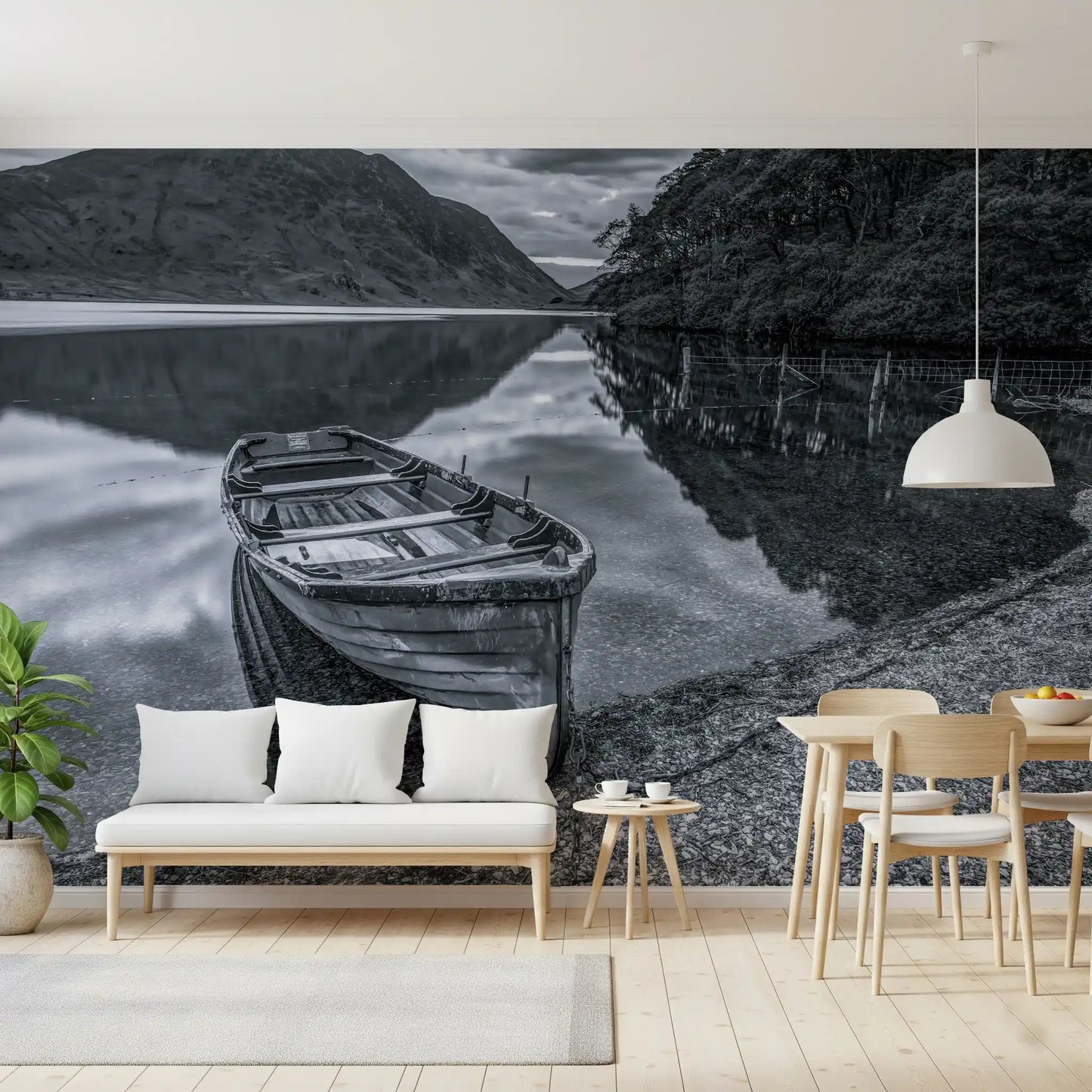 Quiet Shore Reflections Wall Mural