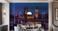 Big Ben and Bridge Reflections Wall Mural