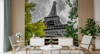 Parisian Skyward Perspective Art Wall Mural