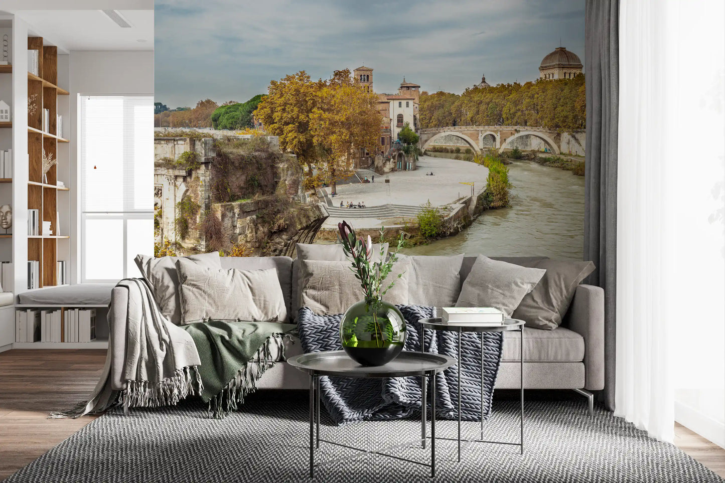 Rome Historic Riverbanks Wall Mural