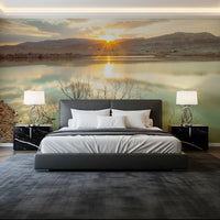 Sunset Reflections over Peaceful Lake Wall Mural