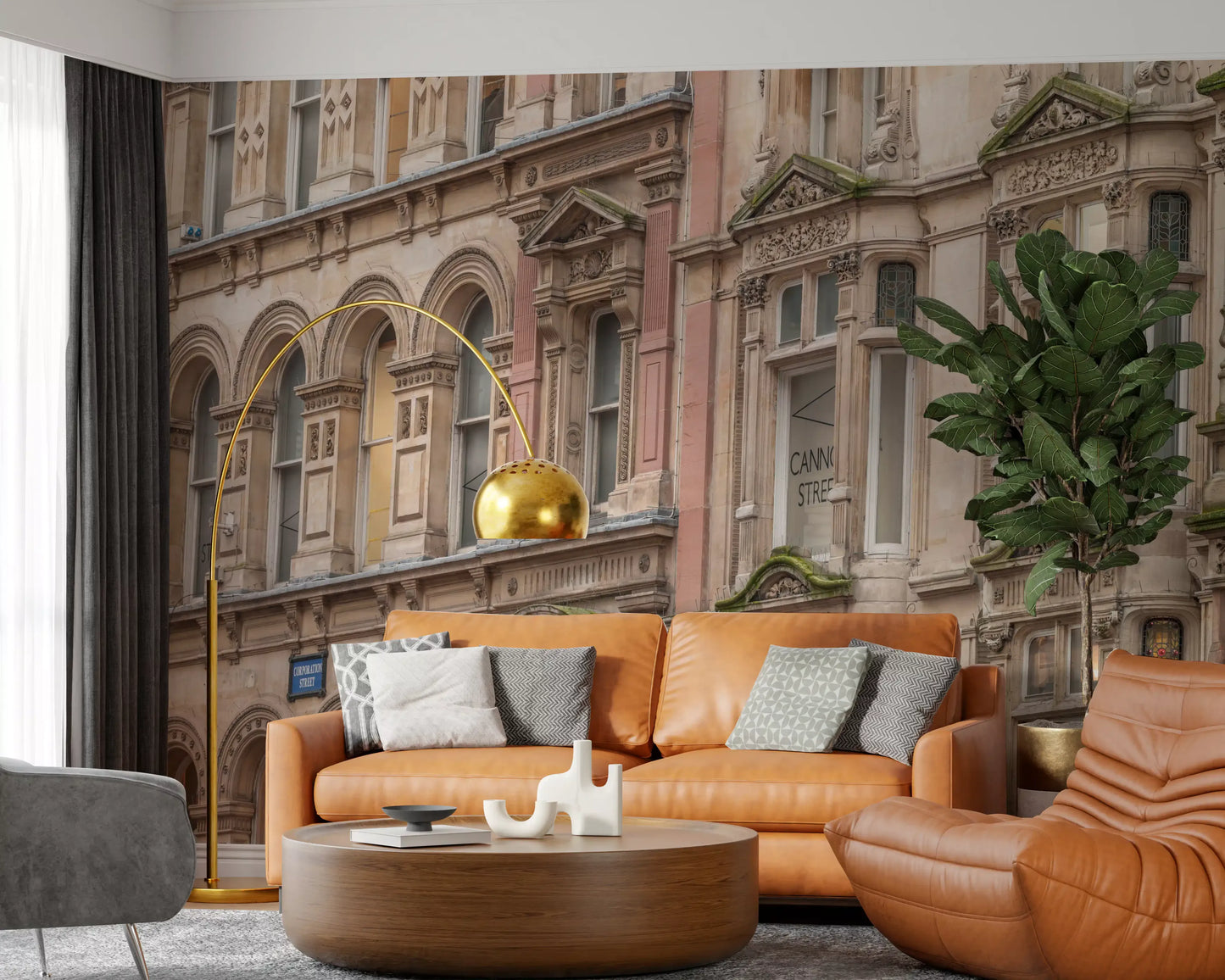 Urban Heritage Architecture Detail Wall Mural