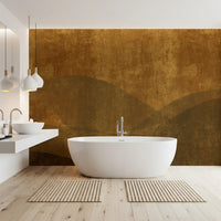 Earthy Tuscan Slopes Textured Art Wall Mural