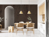 Moody Antique Dark Brown Plaster Wall Mural