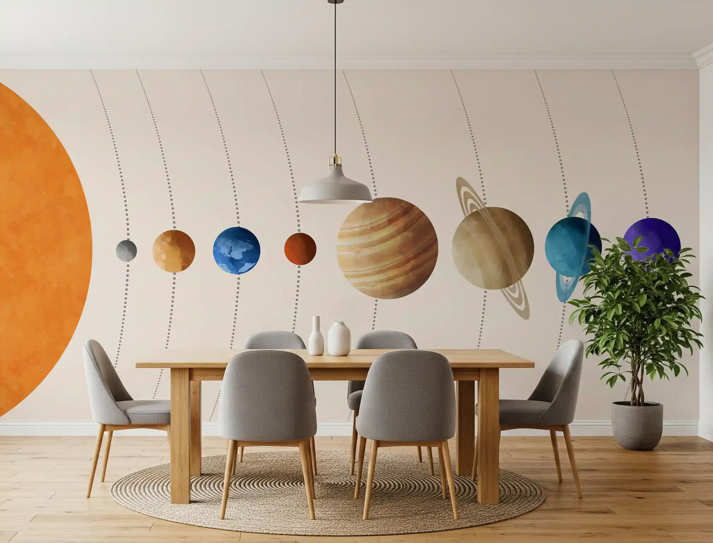 Planet Parade Wall Mural