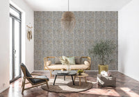 Textured Woodland Birch Leaves Wallpaper⁠