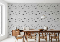 Nordic Charcoal Triangle Geometric Wallpaper⁠