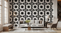 Interlocking Monochromatic Geometry Wallpaper⁠