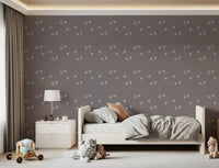 Scandi Minimalist Triangles in Soft Mauve Wallpaper⁠