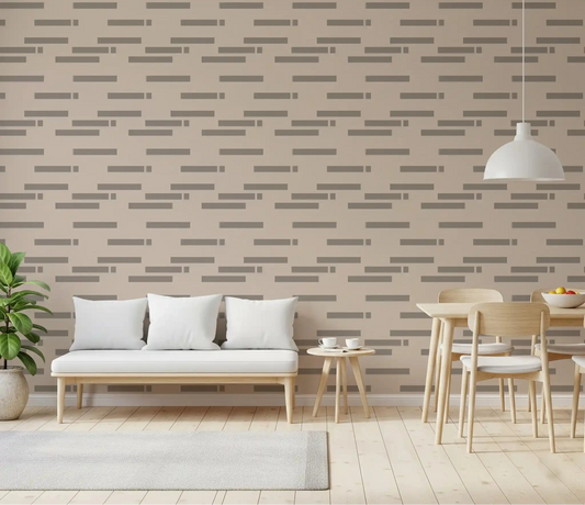 Minimalist Linear Rhythm wallpaper warming a calm Dining room GD10992
