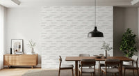 Scandi Neutral Stripe Block Wallpaper⁠