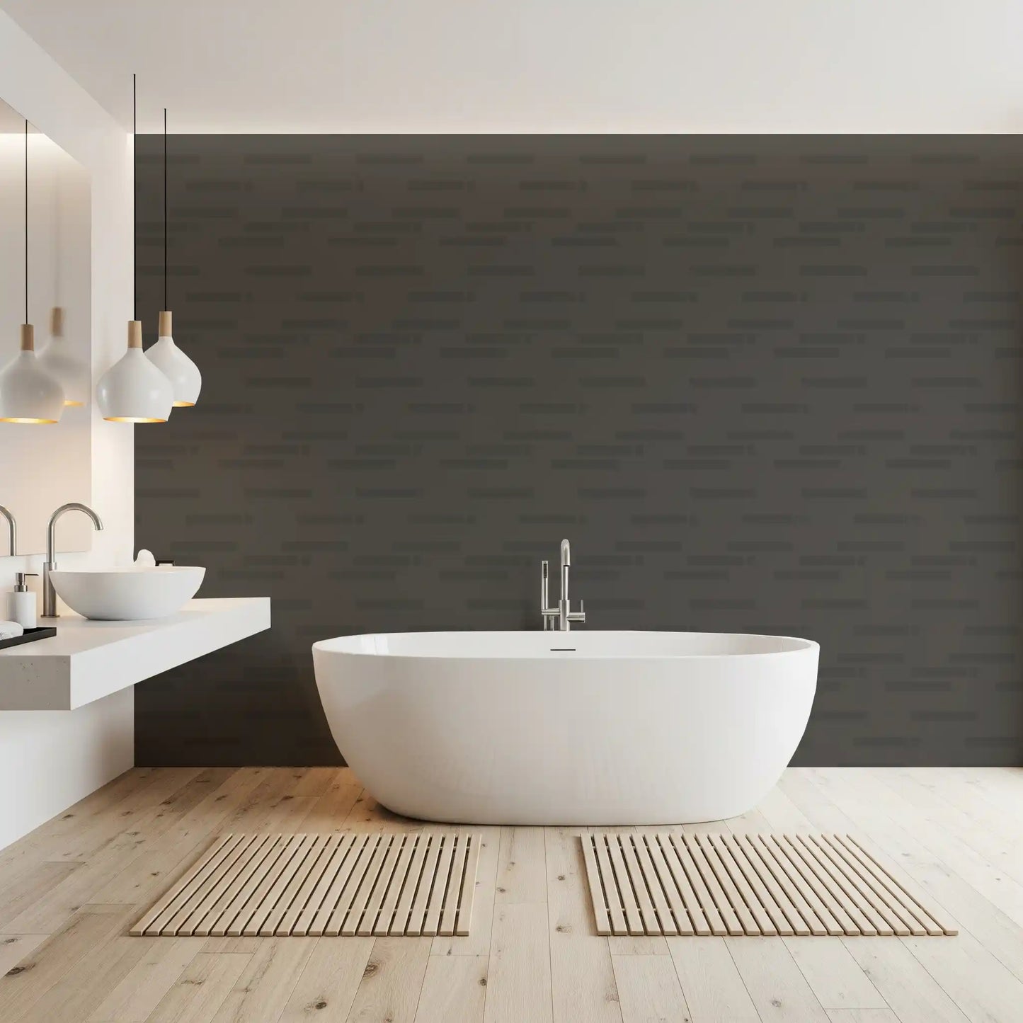 Brutalist Horizontal Grey Grids Wallpaper⁠