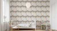 Adorable Chubby Kittens Repeating Wallpaper⁠