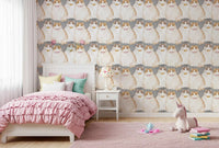Adorable Chubby Kittens Repeating Wallpaper⁠