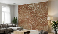 Concentric Earth Agate Texture Wall Mural