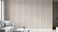 Whimsical Hand Drawn Vertical Stripes Wallpaper⁠