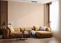 Pastel Abstract Sketch Geometric Checks Wallpaper⁠