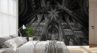 Gothic Vaults of the Cathedral Ceiling Wall Mural