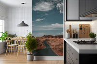 Winding Desert Highway Wall Mural